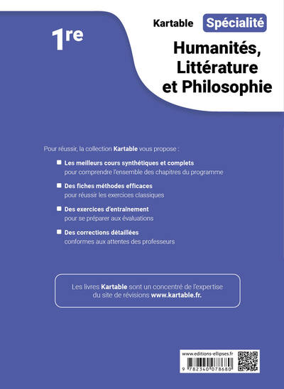 Spécialité Humanités, littérature et philosophie - Première