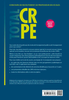 Annales corrigées du CRPE 2022