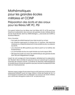 Mathématiques pour les grandes écoles militaires et CCINP