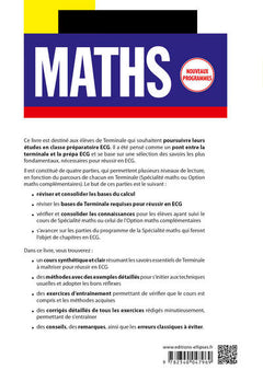 Maths: Réviser et consolider les bases de Terminale pour réussir la 1re année d'ECG