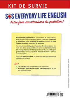 Anglais. SOS Everyday Life English. Kit de survie pour faire face aux situations du quotidien.  A2-B1 (avec fichiers audio)