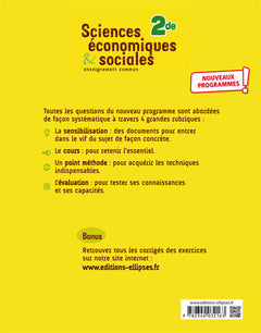 Sciences économiques et sociales - Seconde - nouveaux programmes
