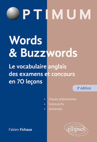 Words & Buzzwords - Le vocabulaire anglais des examens et concours en 70 leçons