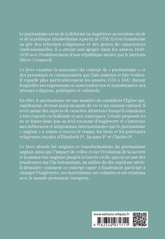 Émergence et transformations du puritanisme en Angleterre
