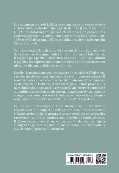 Émergence et transformations du puritanisme en Angleterre