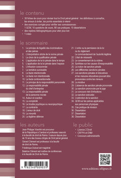 Fiches de droit pénal général