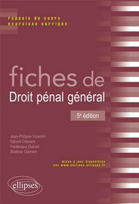Fiches de droit pénal général