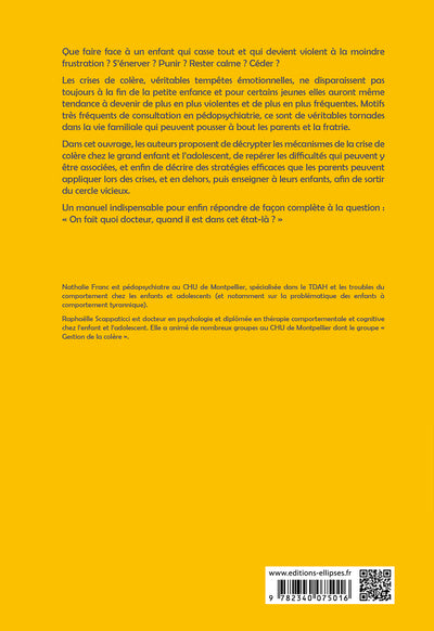 Faire face aux crises de colère de l’enfant et de l'adolescent