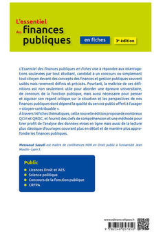 L'essentiel des finances publiques en fiches