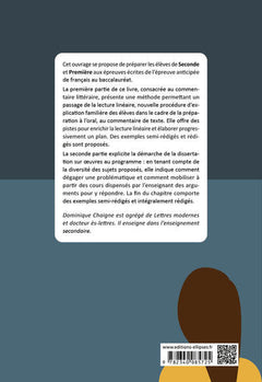 La méthodologie du commentaire de texte et de la dissertation 2nde, 1re