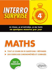 Interro surprise maths 4e