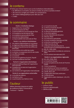Fiches d'institutions internationales