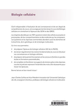 La biologie cellulaire en 1001 QCM et QROC