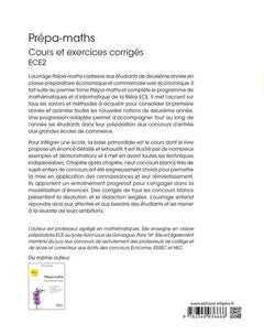 Prépa-maths - Cours et exercices corrigés ECE2