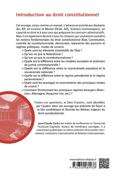 Introduction au droit constitutionnel