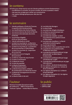 Fiches de Libertés publiques et droits fondamentaux