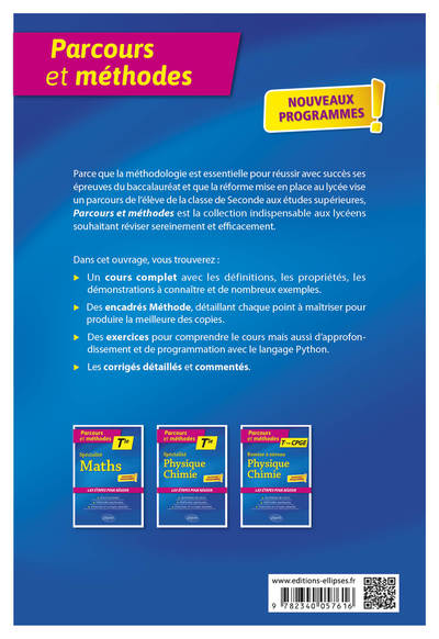 Mathématiques expertes Tle