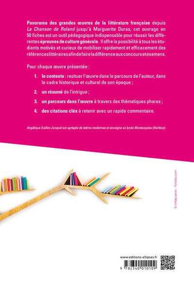 50 œuvres littéraires en fiches pour réussir ses examens et concours