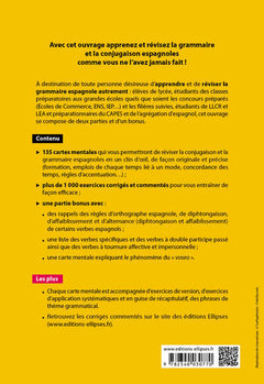 Espagnol. Grammaire en cartes mentales avec exercices corrigés et commentés