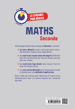 33 semaines pour réussir les Maths en 2de