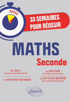 33 semaines pour réussir les Maths en 2de