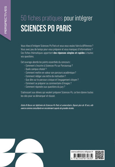 50 fiches pratiques pour intégrer Sciences-Po Paris