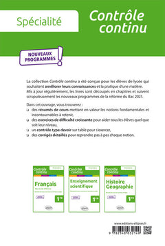 Spécialité Sciences économiques et sociales - Première - nouveaux programmes