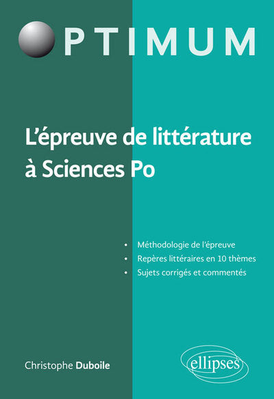 L'épreuve de littérature à Sciences Po