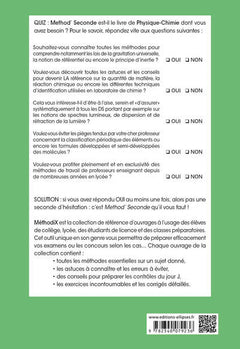 Méthod' physique-chimie 2de