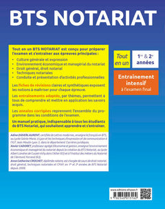 BTS Notariat Tout en un Programmes de 1re et 2e Années