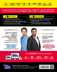 Le Grand Manuel du TAGE MAGE – N°1 DES VENTES – 18 tests blancs + 200 fiches de cours + 2200 vidéos – Édition 2023