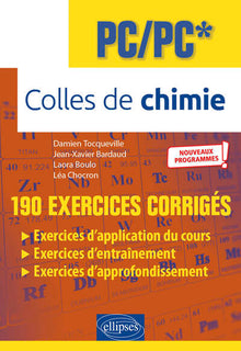 Colles de chimie - PC/PC* - Programme 2022
