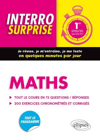 Interro Surprises Maths 1res STI2D/STL Spécialité SPCL