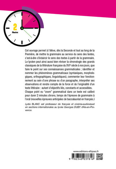 La grammaire au bac français