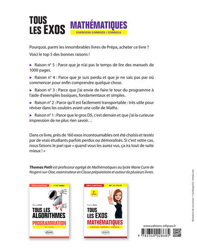 Tous les exos Mathématiques - Prépa scientifique 1re année