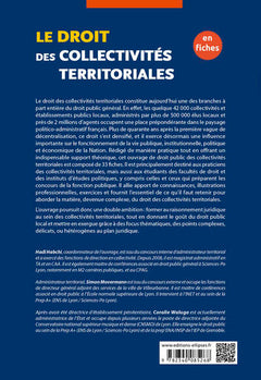 Le droit des collectivités territoriales en fiches