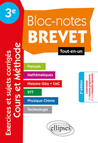 Bloc-Notes Troisième spécial Brevet