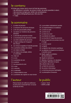 Fiches de droit des personnes