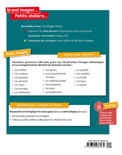 Grand imagier... Petits ateliers... Japonais en images avec exercices ludiques. Apprendre et réviser les mots de base. (A1)