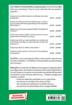 Mathématiques complémentaires - Terminale - Nouveaux programmes