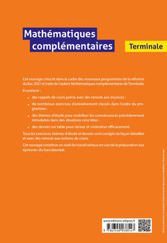 Mathématiques complémentaires - Terminale