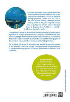 Grammaire et stylistique - Agrégation de lettres 2022
