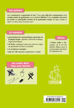Haydi ! Les bases de la grammaire turque en 50 fiches (avec exercices corrigés) (fichier audio) A1-A2