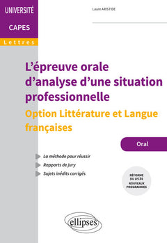 L'épreuve orale d'analyse d'une situation professionnelle