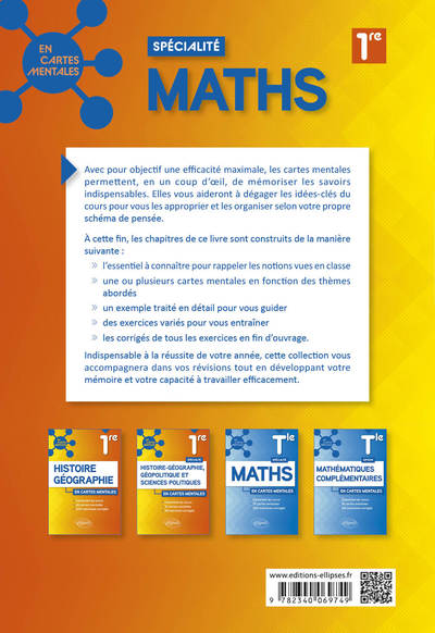 Spécialité maths en cartes mentales 1re
