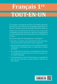 Français. 1re. Tout-en-un sur les œuvres au programme du bac