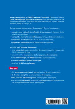 Capes Espagnol - Epreuve écrite disciplinaire appliquée