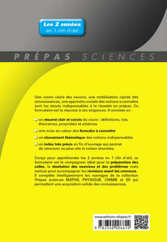 Formulaire PCSI/PC Maths -Physique-chimie - SII - 2e édition