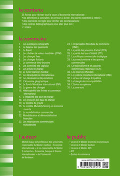 Fiches d'économie internationale