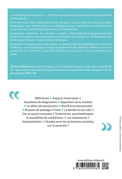 La Paranoïa et la Schizophrénie paranoïde